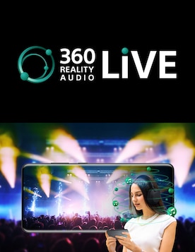 Image of mobile showing 360 Reality Audio Live.