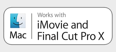 可搭配 iMovie 及 Final Cut Pro X 使用